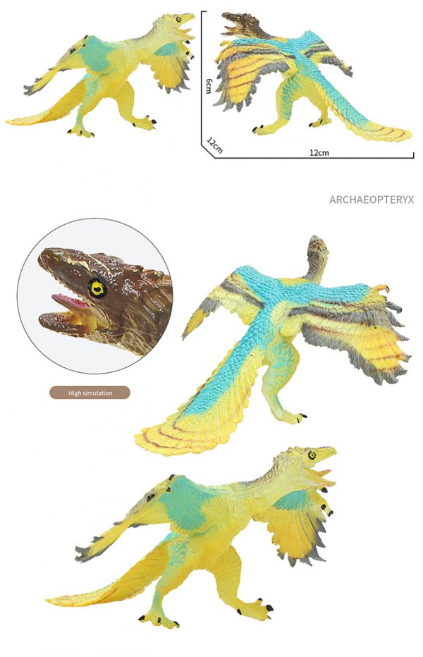 5” Realistic plastic dinosaur toy set