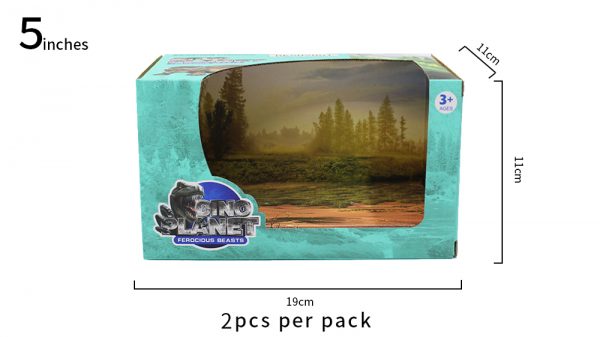 5” Realistic plastic dinosaur toy set