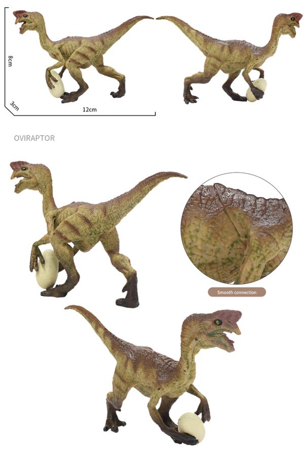 5” Realistic plastic dinosaur toy set