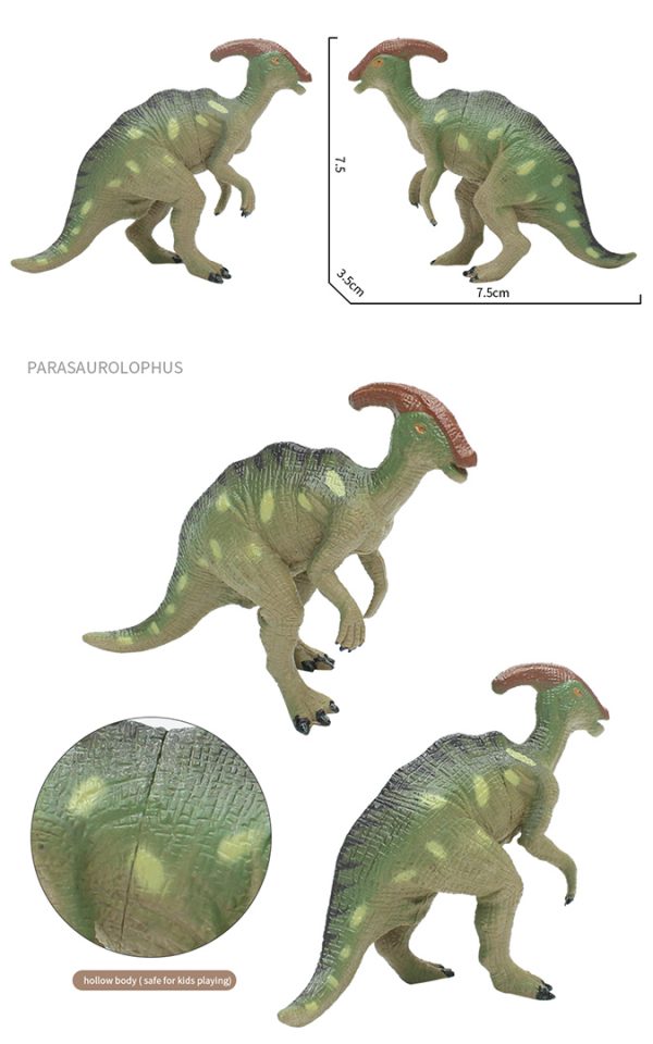5” Realistic plastic dinosaur toy set