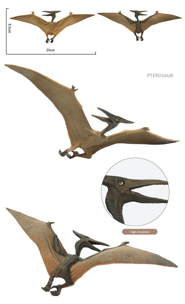 5” Realistic plastic dinosaur toy set