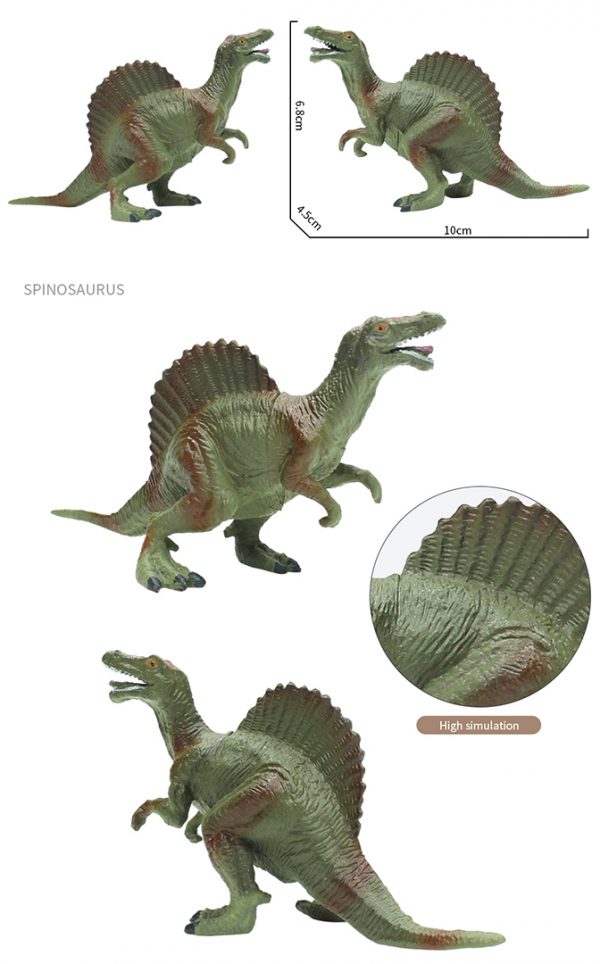 5” Realistic plastic dinosaur toy set