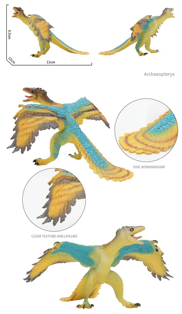 5” Realistic plastic dinosaur toy set