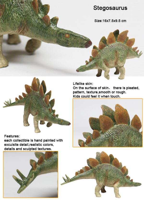 Stegosaurus solid dinosaur realistic model toy