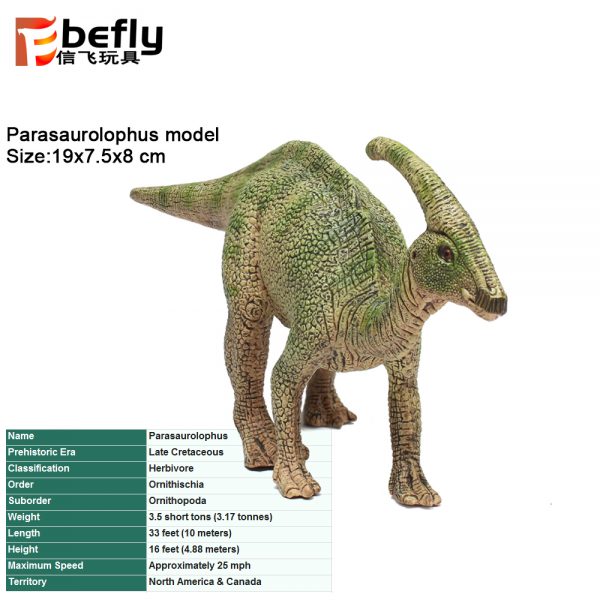 Parasaurolophus play plastic dinosaur toy set