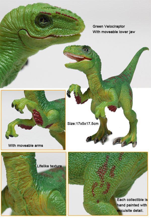 Velociraptor solid dinosaur realistic model toy