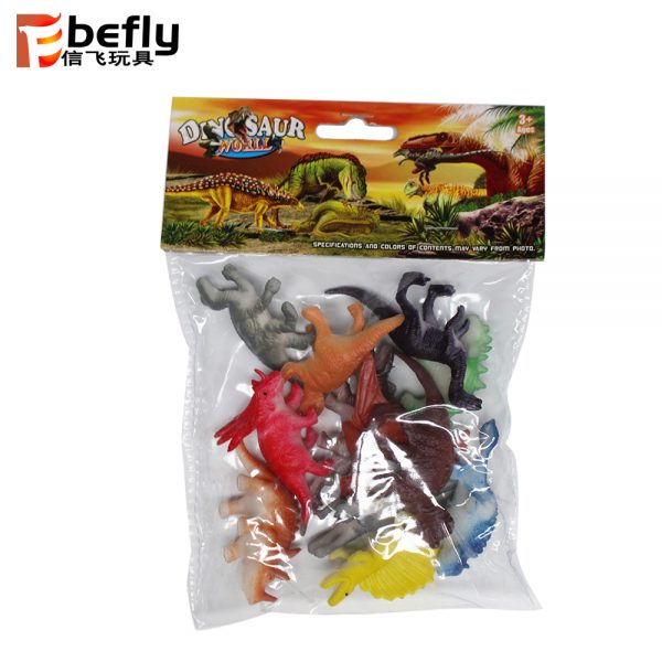 12pcs assorted plastic dinosaur toys set