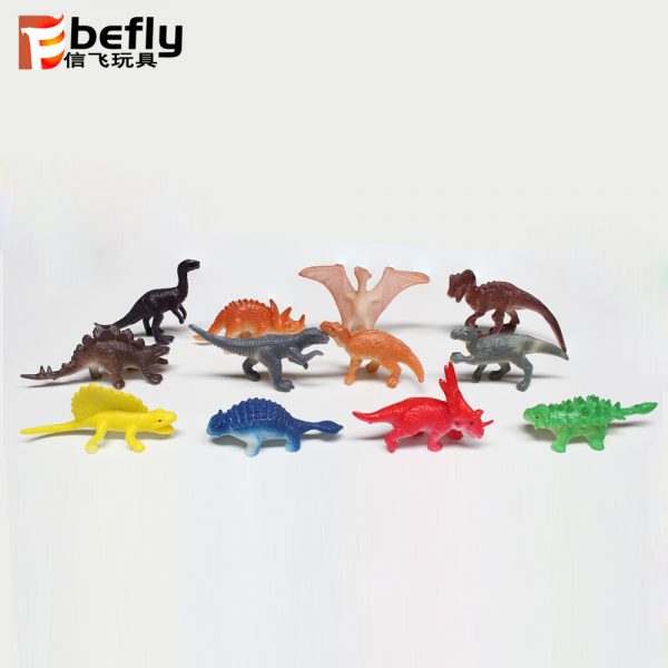 12pcs assorted plastic dinosaur toys set