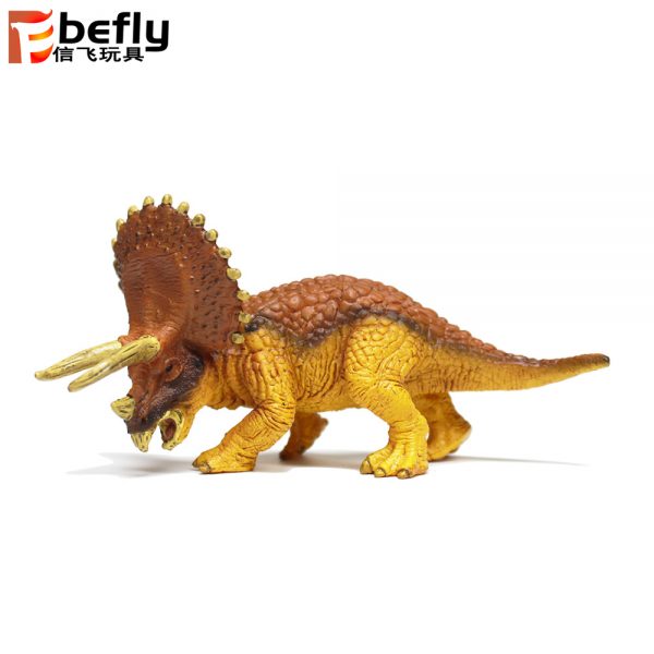 Mini triceratops solid plastic dinosaur model toy