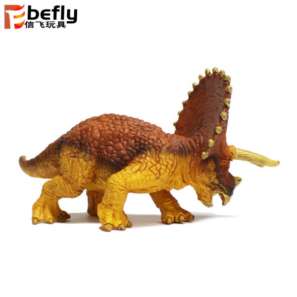 Mini triceratops solid plastic dinosaur model toy