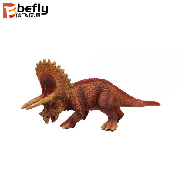 Mini triceratops solid plastic dinosaur model toy