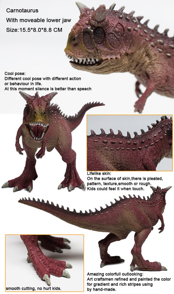 Carnotaurus solid plastic dinosaur model toy