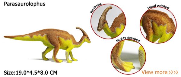 Parasaurolophus solid plastic dinosaur model toy