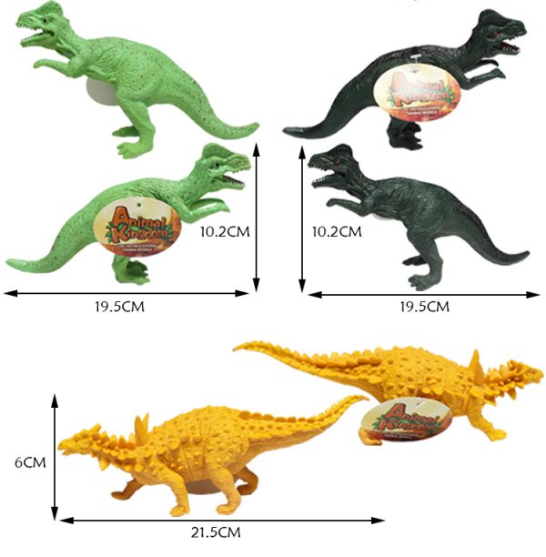 12pcs assorted plastic dinosaur toys set