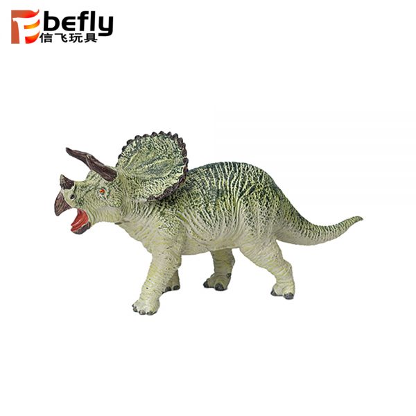 Stuffed cotton soft triceratops dinosaur toy with IC