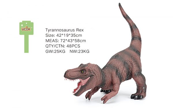 Stuffed cotton soft tyrannosaurus rex dinosaur toy with IC