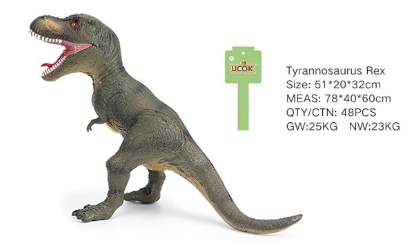 Stuffed cotton soft tyrannosaurus rex dinosaur toy with IC