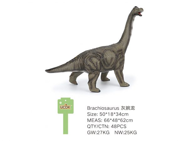 Stuffed cotton soft brachiosaurus dinosaur toy with IC