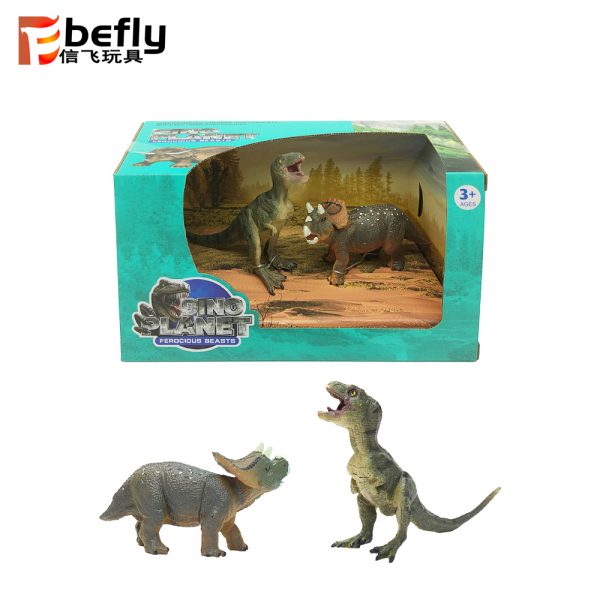 5” small plastic dinosaur toy set