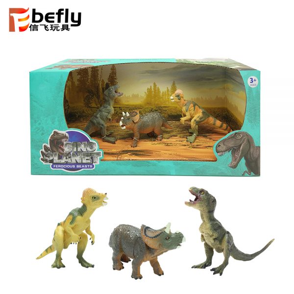 5” Realistic plastic dinosaur toy set