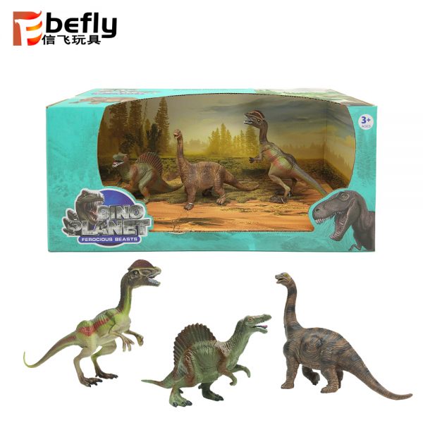 5” Realistic plastic dinosaur toy set