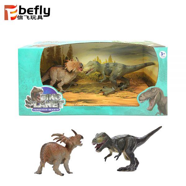 7” Realistic plastic dinosaur toy set