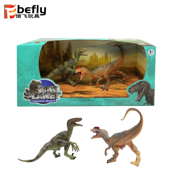 7” Realistic plastic dinosaur toy set