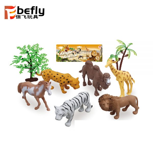 Plastic wild animal realistic models toy set