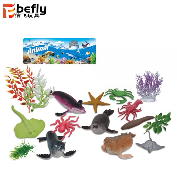 Plastic sea animal model toys
