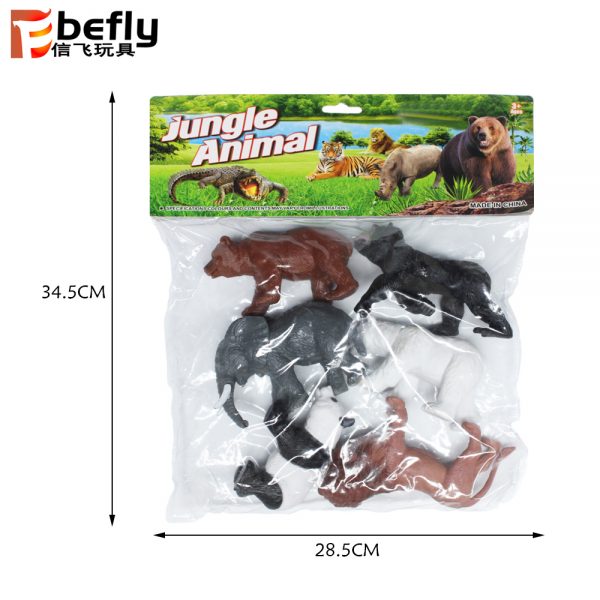 24pcs animal model set 3d plastic mini toy