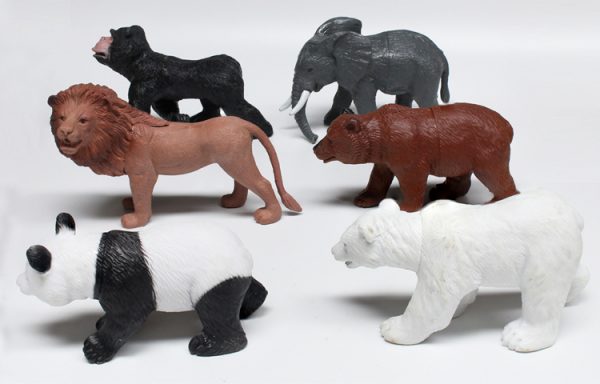 24pcs animal model set 3d plastic mini toy