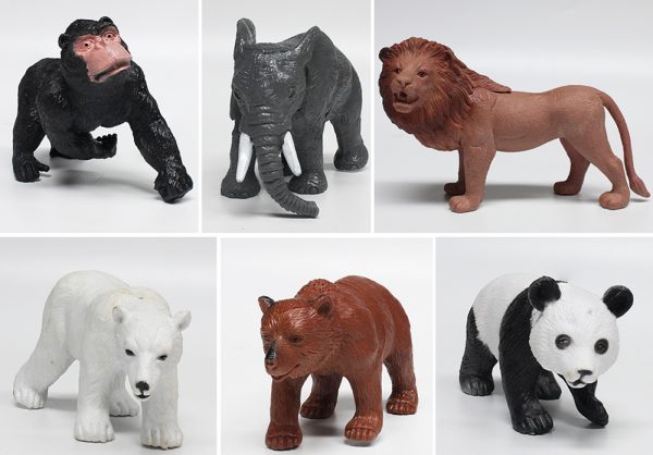 24pcs animal model set 3d plastic mini toy