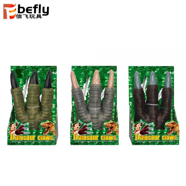 Kids pretend play soft plastic t-rex dinosaur claw toy