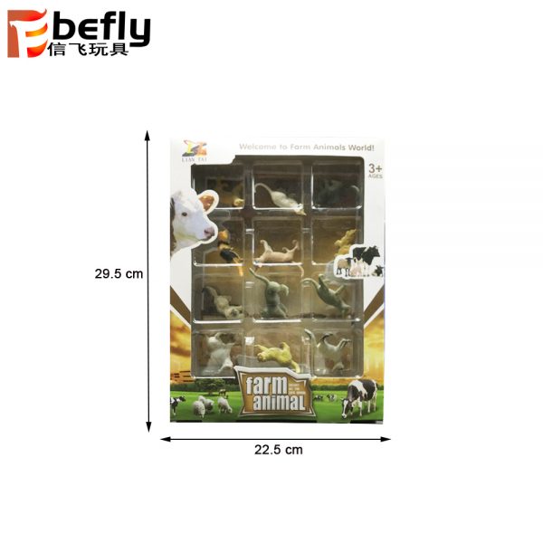 12PCS Plastic animal figurines cat