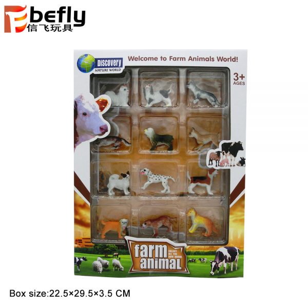 12 Kinds of small plastic dog toy