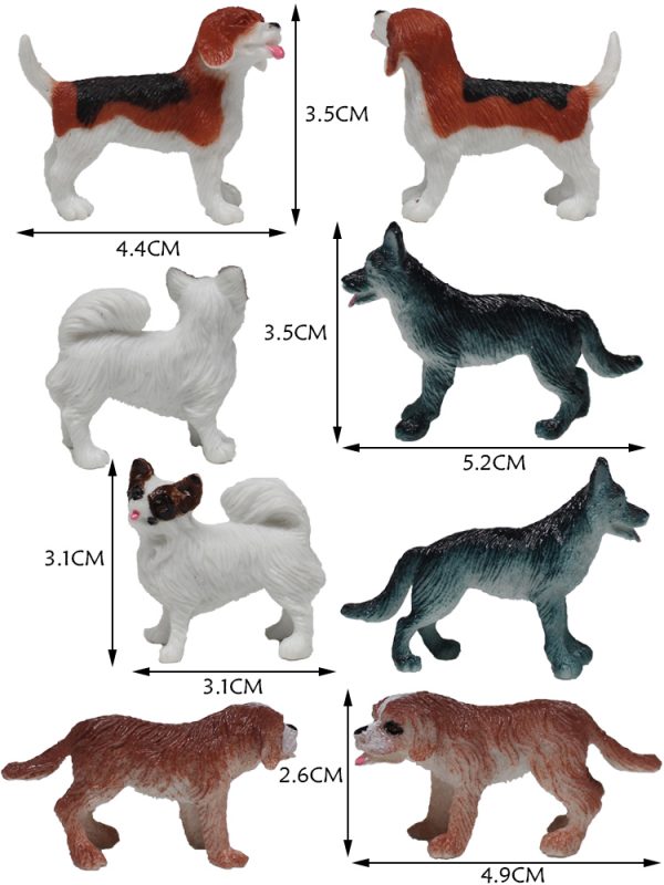 12 Kinds of small plastic dog toy