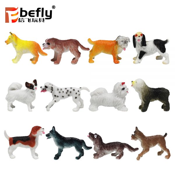 12 Kinds of small plastic dog toy