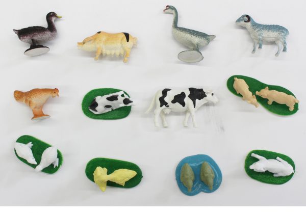 12 Kinds of cow farm animal model toys