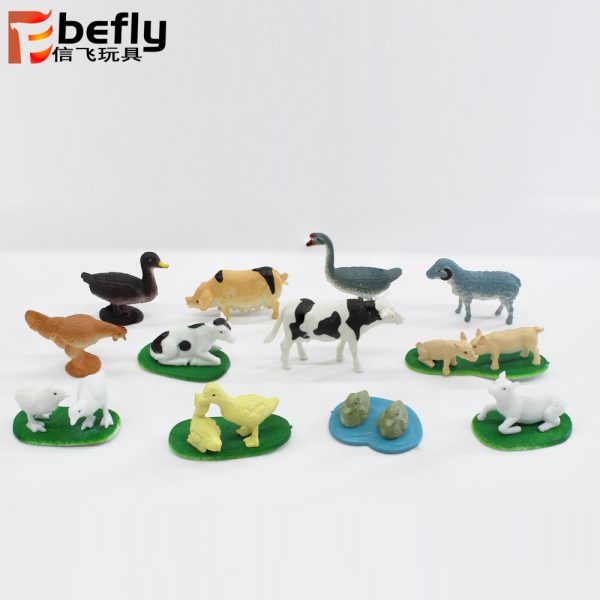 12 Kinds of cow farm animal model toys