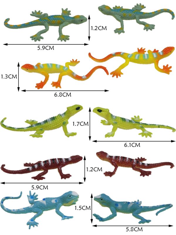 Reptile series animal model mini plastic lizard toy