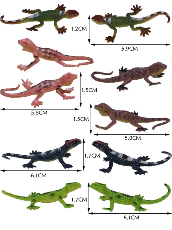 Reptile series animal model mini plastic lizard toy