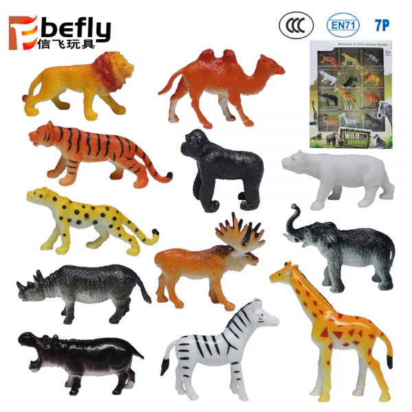 12pcs Wild animals plastic model toy set
