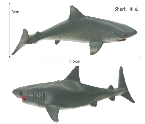 12 kinds of plastic marine animal model toy set