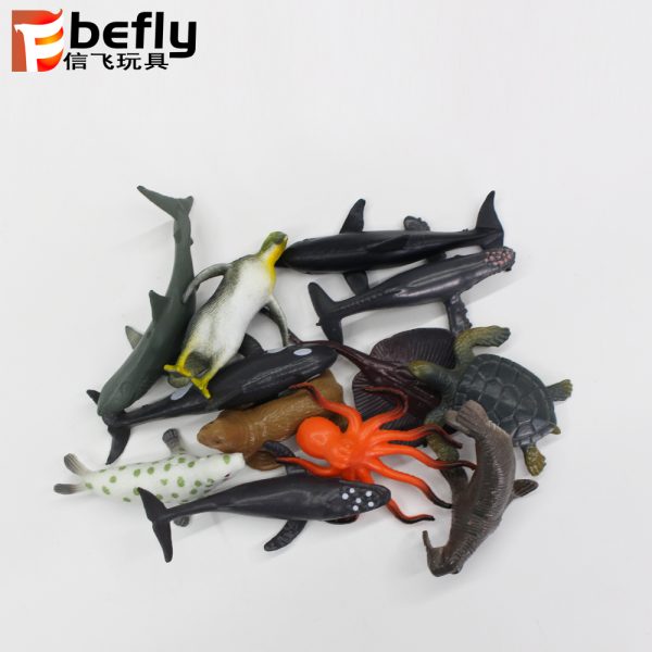 12 kinds of plastic marine animal model toy set