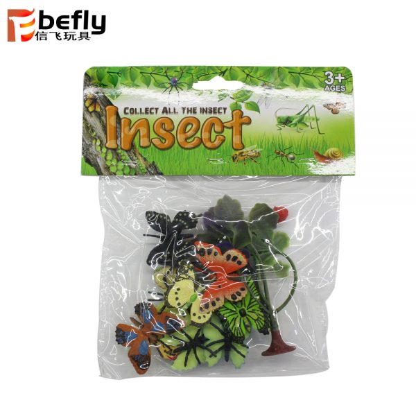 13pcs Butterflies plastic model toy with tree