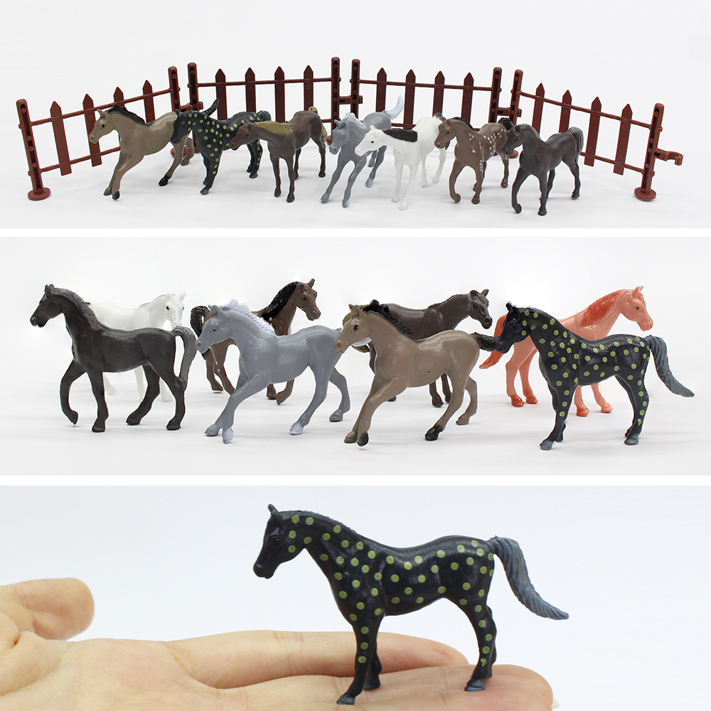 Farm animal toy small plastic horses · BelieveFly Toys Co