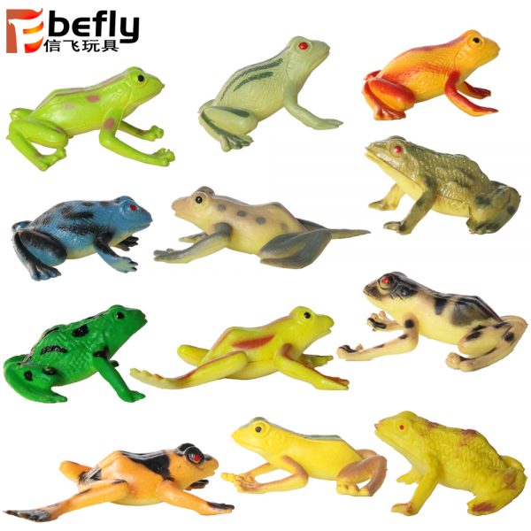 Rainforest animal plastic frog toy