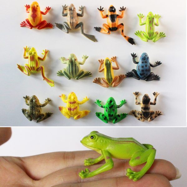 Rainforest animal plastic frog toy