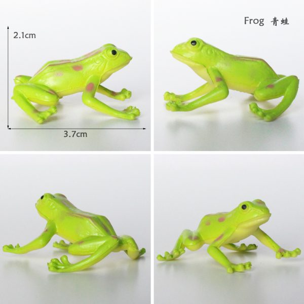 Rainforest animal plastic frog toy