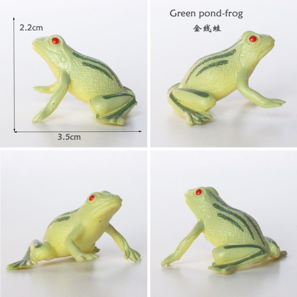 Rainforest animal plastic frog toy